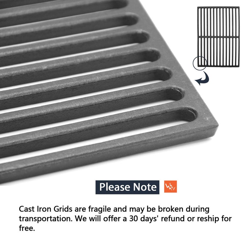 Hongso 17.25" Cast Iron Grill Grates for Weber Spirit 300 Series E & S 310 320 330, II E/S 310, Spirit 700, Genesis Silver B/C, Genesis 1000 â€“ 5000, Genesis Gold B & C Gas Grill 7638 7525 7526 7627 - Image 5
